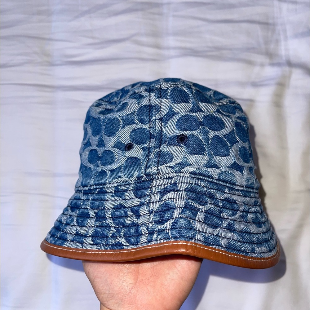 Coach Blue Denim Hat